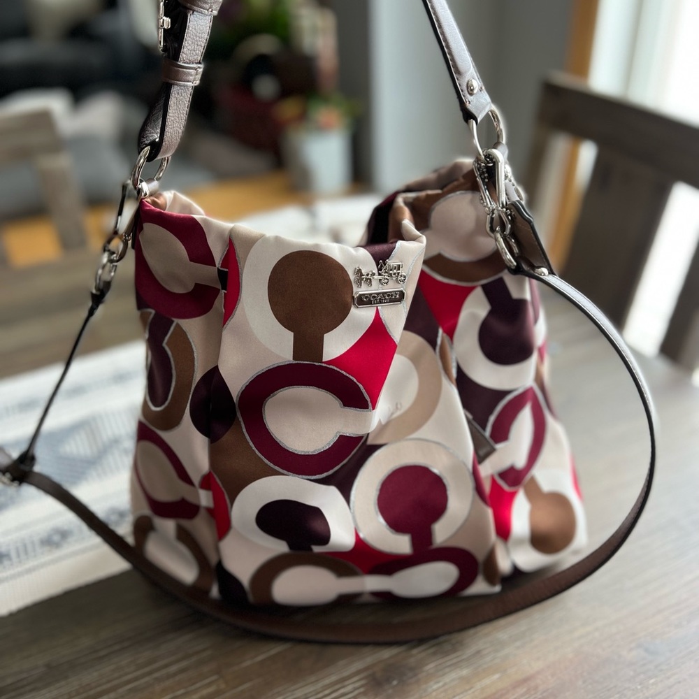 Coach shimmering canvas